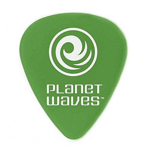 Planet Waves 1DGN4-10 Picks Duralin Picks Green 10 Picks Standard Shape in Medium von Planet Waves