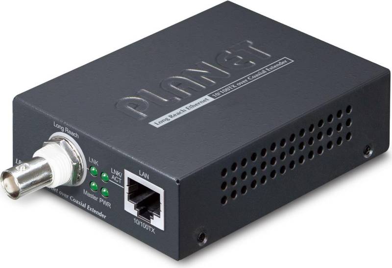 PLANET 1-Port 10/100TX Ethernet over Netzwerksender & -empfänger Schwarz (LRE-101C) von Planet
