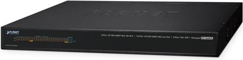 PLANET AVS-4210-24HP4X Netzwerk-Switch Managed L2/L4 10G Ethernet (100/1000/10000) Power over Ethernet (PoE) 1U Schwarz (AVS-4210-24HP4X) von Planet