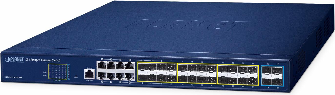 PLANET GS-6311-16S8C4XR Netzwerk-Switch Managed L3 Gigabit Ethernet (10/100/1000) (GS-6311-16S8C4XR) von Planet