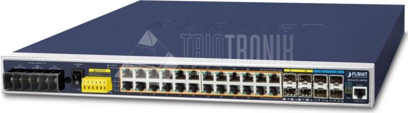 PLANET IGS-6325-24P4X Netzwerk-Switch Managed L3 Gigabit Ethernet (10/100/1000) Power over Ethernet (PoE) 1U Schwarz - Blau (IGS-6325-24P4X) von Planet