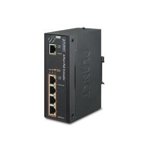 PLANET IPOE-E174 - Netzwerkextender - Ethernet, Fast Ethernet, Gigabit Ethernet - 10Base-T, 100Base-TX, 1000Base-T - 5 Anschlüsse - bis zu 100 m (POE-E174) von Planet