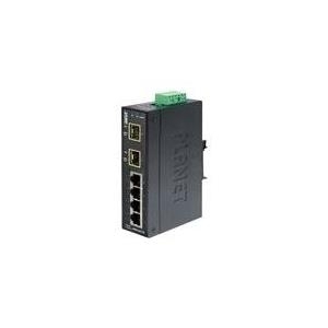 PLANET ISW-621TF - Switch - 4 x 10/100 + 2 x SFP - an DIN-Schiene montierbar, wandmontierbar - Gleichstrom (ISW-621TF) von Planet