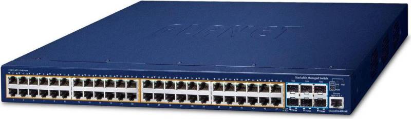 PLANET L3 48-Port GE PoE+ + 6-Port 10G SFP+ SGS-6310-48P6XR (SGS-6310-48P6XR) von Planet