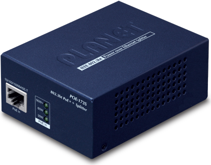 PLANET POE-173S - IEEE 802.3,IEEE 802.3ab,IEEE 802.3at,IEEE 802.3bt,IEEE 802.3u - 10/100/1000Base-T(X) - Schwarz - PoE - 48 - 56 V - 0 - 50 °C (POE-173S) von Planet