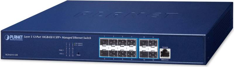 PLANET XGS-6311-12X Netzwerk-Switch Managed L3 1U Blau (XGS-6311-12X) von Planet