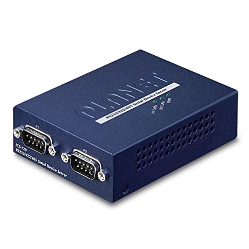 Planet 2-Port RS232/422/485 zu 1-Port FE Ethernet Konverter von Planet