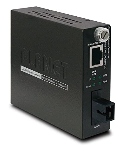 Planet Bi-Directional Smart Fiber Converter 10/100/1000Base-T to WDM 1550nm - 60KM von Planet