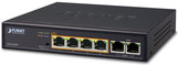 Planet FSD-604HP ungemanaged Fast Ethernet (10/100) Energie Über Ethernet (PoE) Unterstützung Schwarz Netzwerk-Switch (FSD-604HP) von Planet