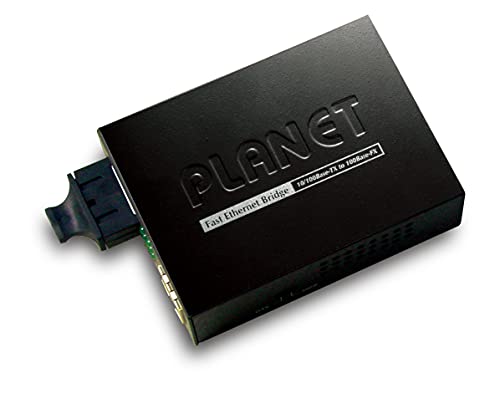 Planet FT-802 Network Media Converter 100 Mbit/s 1310 nm Multi-Mode Single-Mode Black von Planet