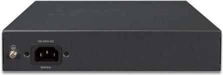 Planet GSD-1008HP ungemanaged Gigabit Ethernet (10/100/1000) Energie Über Ethernet (PoE) Unterstützung 1U Schwarz Netzwerk-Switch (GSD-1008HP) von Planet