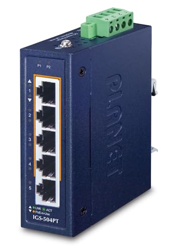 Planet IP30 Compact Size 4-Port 10/100/1000T 802.3at PoE +, W126094047 (10/100/1000T 802.3at PoE + 1-Port 10/100/1000T Gigabit Ethernet Switch 10/100/1000T 802.3at PoE +,) von Planet