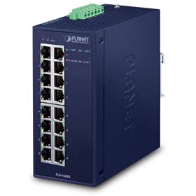 Planet IP30 Industrial 16-Port 10/100/1000T Gigabit Ethernet, IGS-1600T (10/100/1000T Gigabit Ethernet dual 12~48V DC/24V AC) von Planet