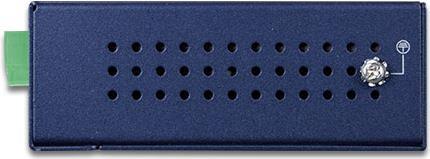 Planet IPOE-173S. Netzstandard: IEEE 802.3,IEEE 802.3ab,IEEE 802.3at,IEEE 802.3bt,IEEE 802.3u, Verkabelungstechnologie: 10/100/1000Base-T(X). Produktfarbe: Blau, Gehäusematerial: Metall, Internationale Schutzart (IP-Code): IP30. Eingangsspannung: 48 - 56 V, DC-Ausgang Volt: 12V,24V, Ausgangsstrom (12V): 5,8 A. Breite: 32 mm, Tiefe: 87,8 mm, Höhe: 135 mm (IPOE-173S) von Planet