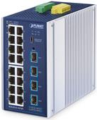 Planet Industrial L2/L4 16-Port Managed Switch IGS-4215-16T4 - Switch - 16-Port (IGS-4215-16T4X) von Planet