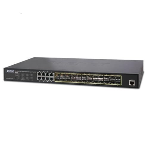 Planet L2+/L4 24-Port 100/1000X SFP 8 Shared TP Managed Switches Static Routing IPv4/IPv6 W/ 48V Redundant Power Planet L2+/L4 24-Port 100/1000X SFP 8 Shared TP Managed Switches Static Routing IPv4/IPv6 W/ 48V Redundant Power von Planet