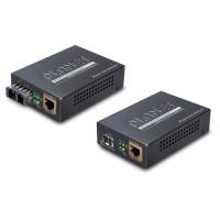 Planet Medienkonverter GTP-805A, 1x 1000/100/10 Mbit/s (RJ45) mit PoE 802.3af, 1x SFP Slot 1000/100 Mbit/s Zur Konvertierung von Gigabit Ethernet auf Kupferleitungen in LWL und umgekehrt (GTP-805A) von Planet