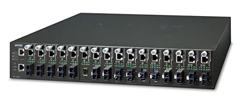 Planet SNMP Managed Media Converter Chassis (-48VDC) with redundant Power Option 48,3cm 19Zoll 16-Slot von Planet