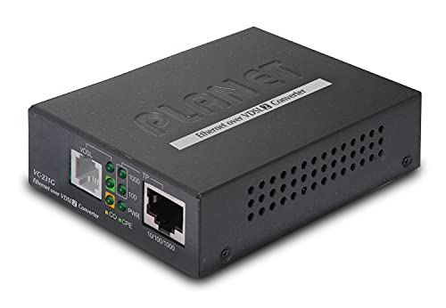 Planet VC-231G 1-Port 10/100/1000T Ethernet to VDSL2 Converter, Schwarz von Planet