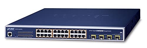 Planet wgsw-24040hp4 Managed Gigabit Ethernet (10/100/1000) Überspannungsschutz (PoE) Switch - Netzwerk-Switch (IEEE 802.1d, IEEE 802.1Q, IEEE 802.1 AB, IEEE 802.1p, IEEE 802.1s, IEEE 802.1 W, IEEE 802.1x, IEEE 802, verwaltet, Gigabit Ethernet (10/100/1000), schwarz, 50/60 Hz, RS-232) von Planet