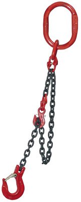 PLANETA A01359 Verkürzungen, Bestehend aus 5 Gliedern Kette und Verkürzungen mit Gabelkopf, 3.15 t Tragfähigkeit, 10 mm von Planeta