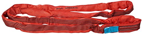 PLANETA B00506 Rundschlingen nach DIN EN 1492-2 mit Doppeltem Schutzschlauch, Polyester, 5 kg Tragfähigkeit, 6 m Umfanglänge, Rot von Planeta