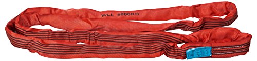 PLANETA B00510 Rundschlingen nach DIN EN 1492-2 mit Doppeltem Schutzschlauch, Polyester, 5 kg Tragfähigkeit, 10 m Umfanglänge, Rot von Planeta