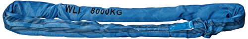 PLANETA B00803 Rundschlingen nach DIN EN 1492-2 mit Doppeltem Schutzschlauch, Polyester, 8 kg Tragfähigkeit, 3 m Umfanglänge, Blau von Planeta