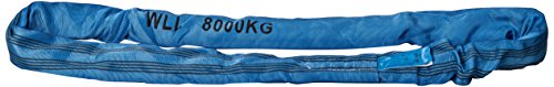 PLANETA B00804 Rundschlingen nach DIN EN 1492-2 mit Doppeltem Schutzschlauch, Polyester, 8 kg Tragfähigkeit, 4 m Umfanglänge, Blau von Planeta