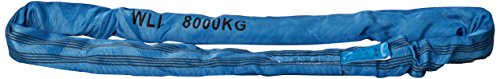 PLANETA B00804 Rundschlingen nach DIN EN 1492-2 mit Doppeltem Schutzschlauch, Polyester, 8 kg Tragfähigkeit, 4 m Umfanglänge, Blau von PLANETA
