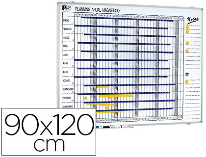 Planning Tagesplaner Sisplamo 1000/50, magnetisch, 90 x 120 cm von Planning Sisplamo