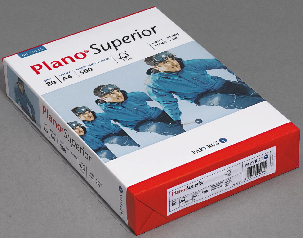 Plano Kopierpapier Plano Superior Papier A4, 80g DIN A4 80 g/m² von Plano