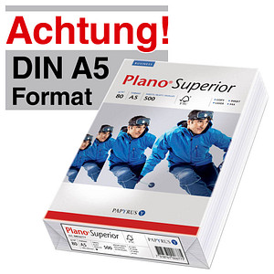 Plano® Kopierpapier Superior DIN A5 80 g/qm 500 Blatt Plano® Kopierpapier Superior DIN A5 80 g/qm 500 Blatt von Plano®