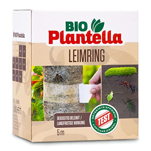Bio Plantella Leimring für Obstbäume - einfache Handhabung 5 Meter - Extra Breiter Leimring zum Schutz vor einer Vielzahl von Schädlingen - Raupenleim von Plantella