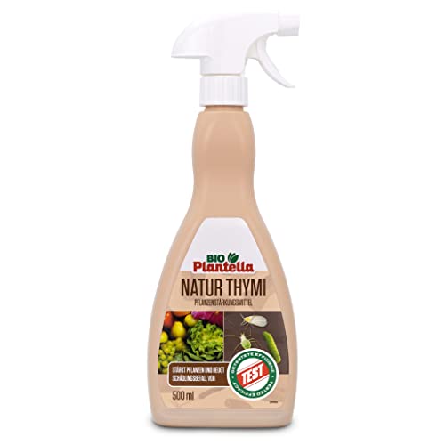 Bio Plantella Thymi Pflanzenstärkungsmittel zur Schädlingsabweisung und Stärkung der Abwehrkräfte der Pflanze 100% natürlich - 500ml mit Thymian- und Wacholderextrakt von Plantella