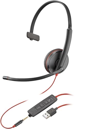 Plantronics 209746-101 Blackwire UC-Kopfhörer C3215, schwarz von Poly