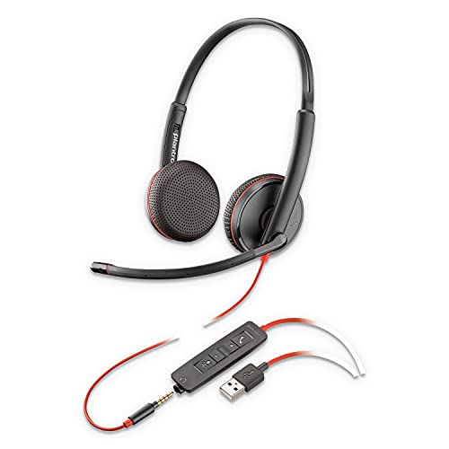 Plantronics 209747-101 Blackwire UC-Kopfhörer C3225, schwarz Plantronics 209747-101 Blackwire UC-Kopfhörer C3225, schwarz von Poly