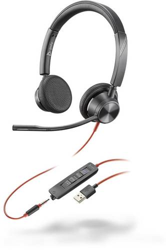 Plantronics Blackwire 3325-M Telefon On Ear Headset kabelgebunden Stereo Schwarz Noise Cancelling La von Plantronics