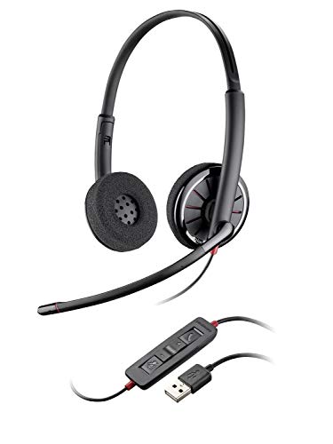 Plantronics Blackwire C320-M Foam Stereo Over-Ear Kopfhörer mit Mikrofon (USB) von Plantronics