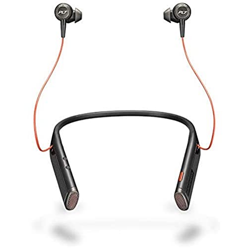 Plantronics Bluetooth-Stereo-Headset 'Voyager 6200 UC', USB-C Anschluss, Nackenbügel, Dynamische Stummschaltung, Active Noise Cancelling, Schwarz von Plantronics