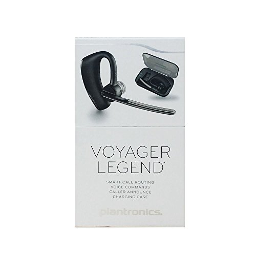 Plantronics Bundle Voyager Legend Mono-Bluetooth-Headset/Kopfhörer mit Lade-Hülle, Schwarz von Plantronics