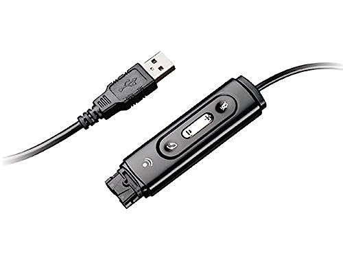 Plantronics DA45 USB schwarz Kabel-Adapter – Adapter für Kabel (USB, Schwarz) von Plantronics