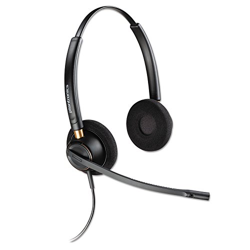 Plantronics HW520 Binaural QD Kopfhörer Schwarz von Poly