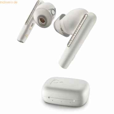 Plantronics Poly Bluetooth Headset Voyager Free 60 UC Teams USB-A weiß von Plantronics