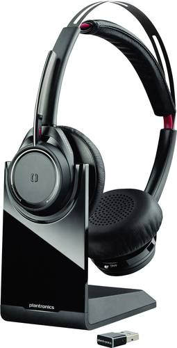 Plantronics UC B825 Telefon On Ear Headset Bluetooth® Stereo Schwarz Noise Cancelling Mikrofon-Stum von Plantronics