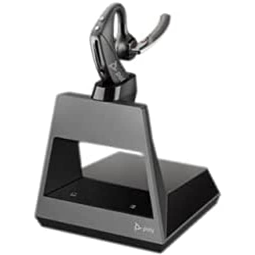 Plantronics – Voyager 5200 Office (Poly) Wireless Bluetooth-Headset, Active Noise-Cancelling, WindSmart-Technology, SoundGuard, Mobil/Telefon/PC/Mac, Teams (zertifiziert), funktioniert mit Zoom & mehr von Plantronics