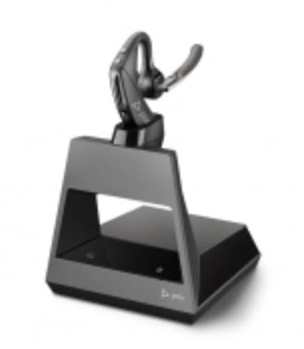 Plantronics – Voyager 5200 Office (Poly) Wireless Bluetooth-Headset - Active Noise-Cancelling + WindSmart-Technologie + SoundGuard - Anschluss an Telefon/PC/Mac - Funktioniert mit Teams, Zoom & mehr von Poly