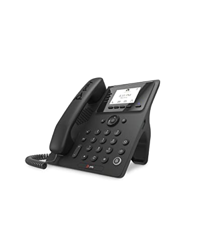 Poly CCX 350 Microsoft Teams integriertes IP-Telefon (Plantronics + Polycom) – blockiert Hintergrundgeräusche – traditionelles Zifferblatt-Erlebnis – Freisprechfunktion – Microsoft Teams Zertifiziert von Plantronics