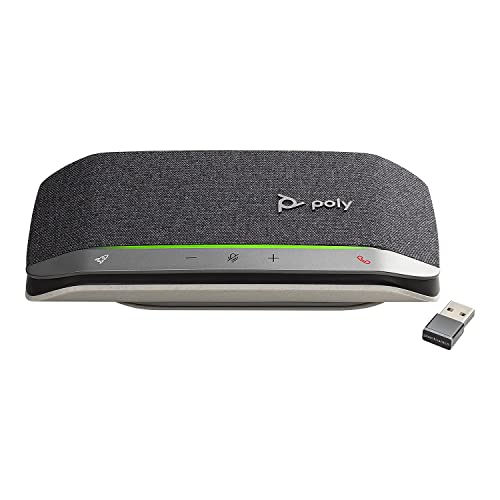 Poly - Sync 20+ Bluetooth-Konferenzlautsprecher - Persönliche tragbare Freisprecheinrichtung - Geräusch- und Echounterdrückung - USB-C, Bluetooth-Adapter - Kompatibel mit PC/Mac/Handy - Teams, Zoom von Plantronics