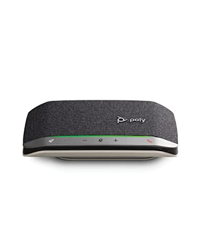 Poly Sync 20 persönlicher, tragbarer Smart-Konferenzlautsprecher für USB-A (Plantronics) – Mobiltelefon per Bluetooth oder zu PC/Mac über USB-A – Echo-/Geräuschunterdrückung – Teams, Zoom & mehr von Plantronics